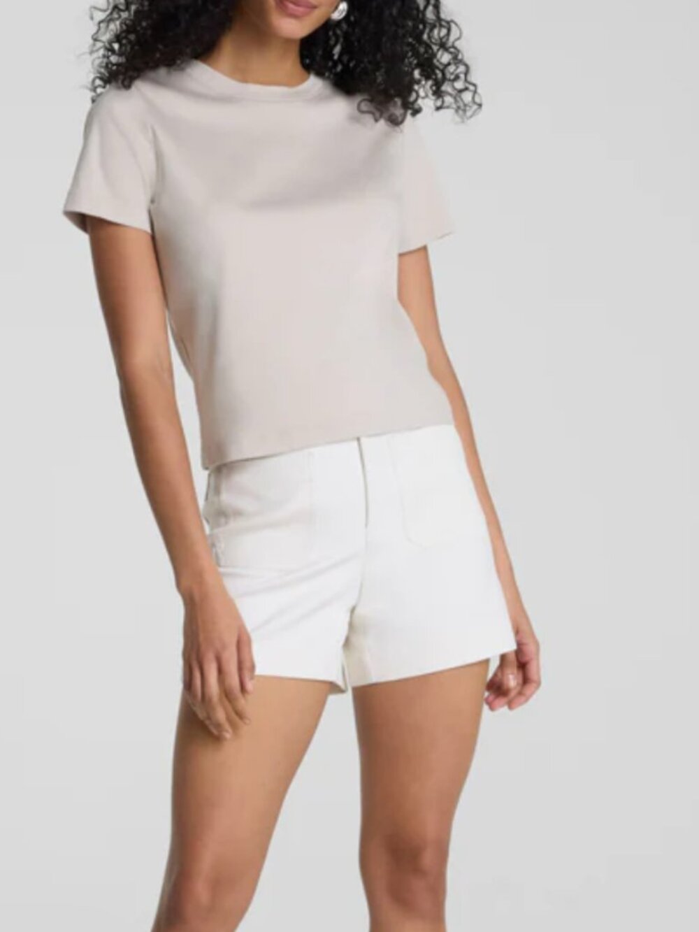 SPANXsupersmooth® Stretch Twill White Women’s Casual Stretch Shorts